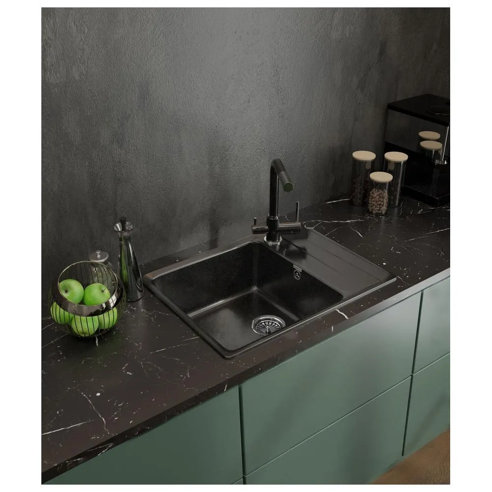 Кухонная мойка GranFest LEVEL 660L, черный