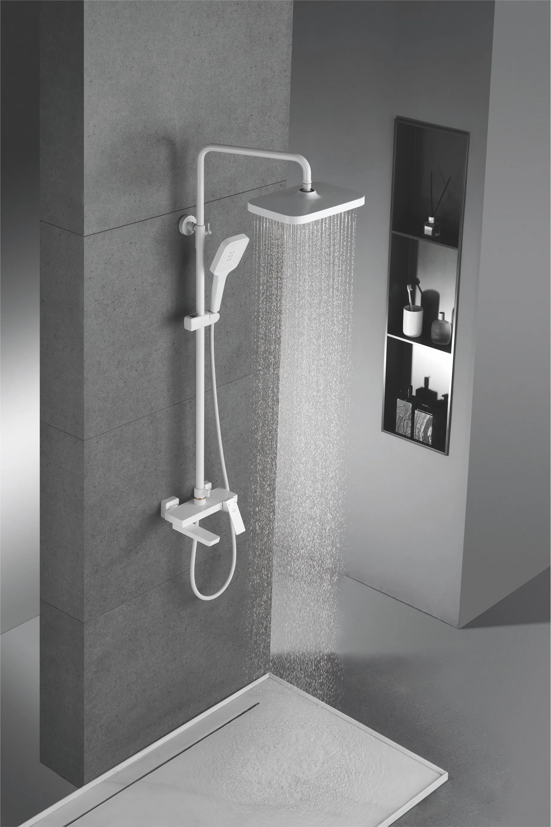 Душевая система Rose R1836C, белый