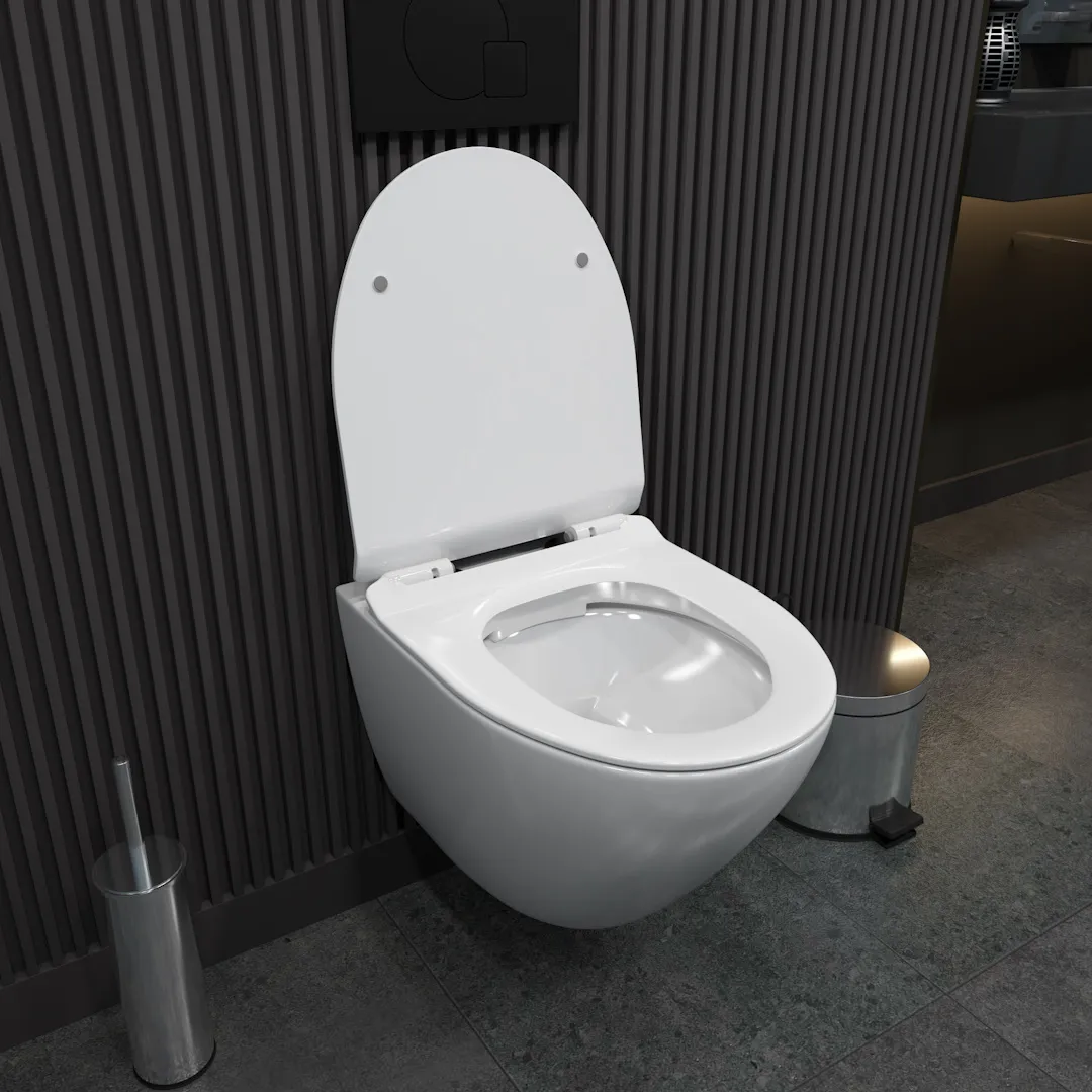 Унитаз подвесной Maretti Elena безободковый с микролифтом, EA10PBM88-844, белый