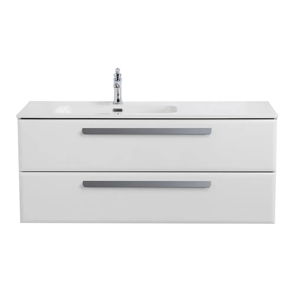 База под раковину подвесная Cezares Eco-Cer-N 1200х457х500, Bianco Lucido (ECO-CER-N-1200-2C-SO-BL-L)