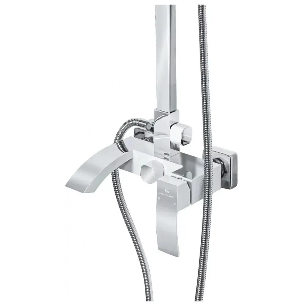 Душевая система Grocenberg GB7007WC, белый/хром