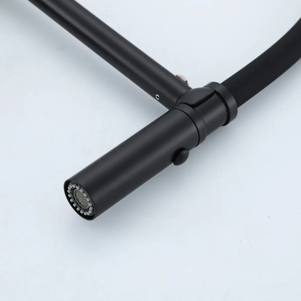 Смеситель для кухни с гибким изливом GAPPO G4098-26, черный