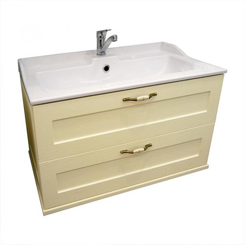 1A1863K0LBPR0 Набор Aquaton: 1A186301LBPR0 Тумба-умывальник Леон 80 Дуб бежевый/ 1A708031FB010 Раковина Фабиа 800 белая