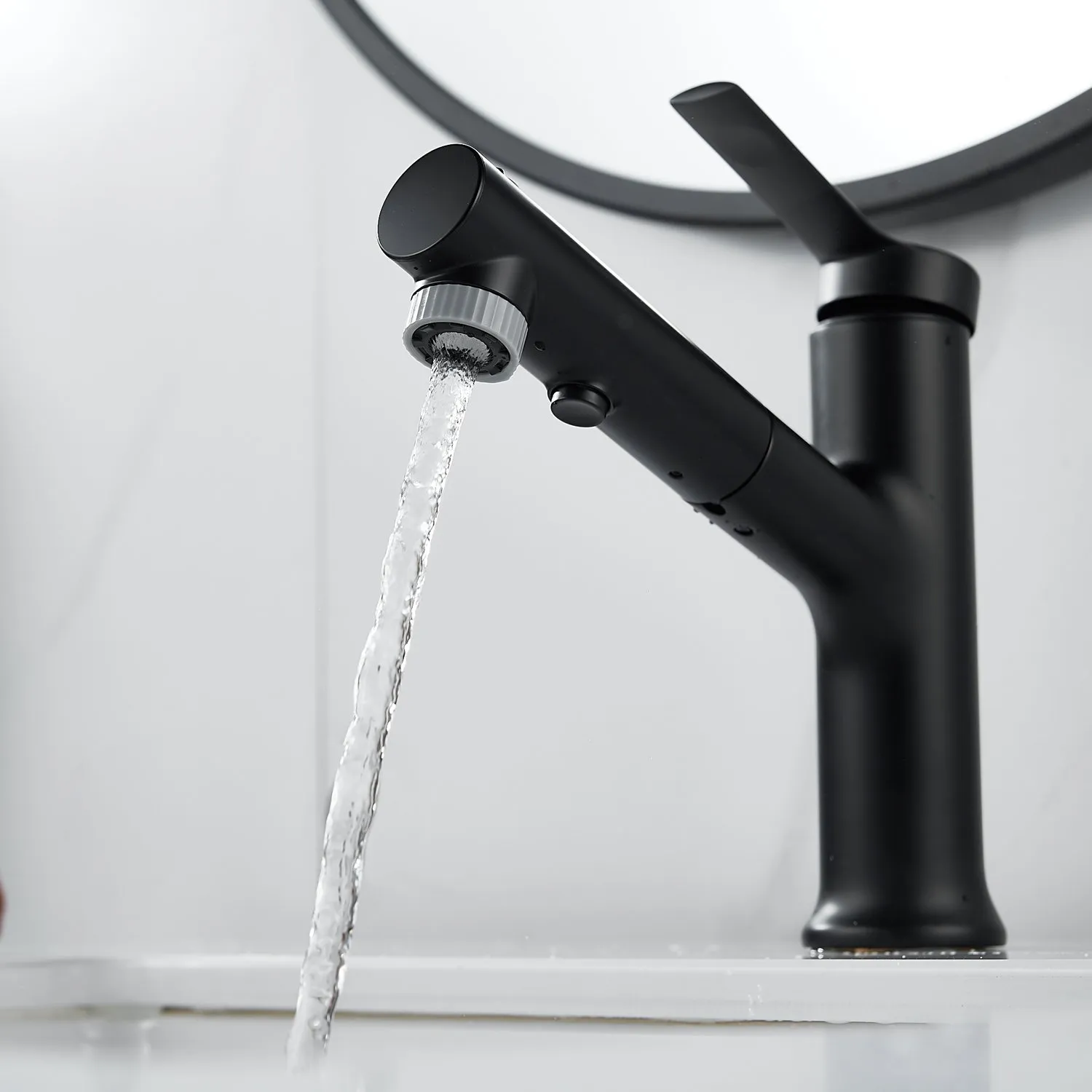 Смеситель для раковины многофункциональный Raffine F281H, черный