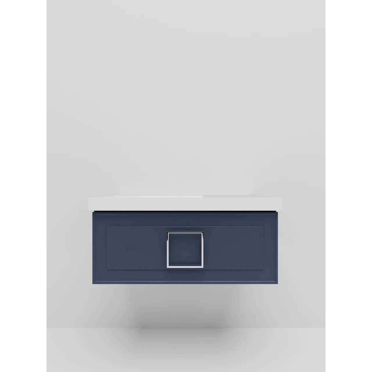 Тумба под раковину подвесная La Fenice Cubo FNC-01-CUB-BG-90, синяя