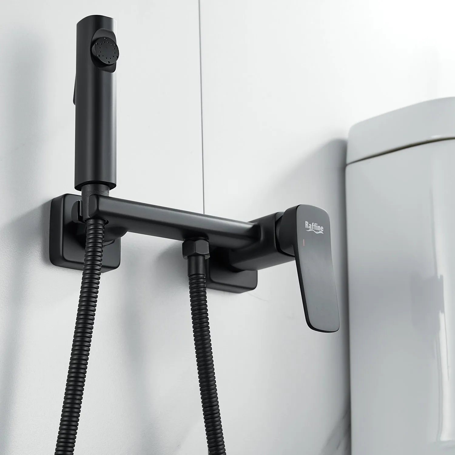 Гигиенический душ со смесителем Raffine F0599H-1, черный