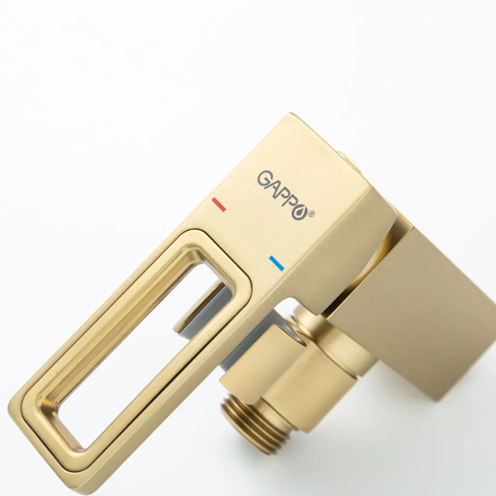 Гигиенический душ со смесителем GAPPO G7217-13, золотой сатин