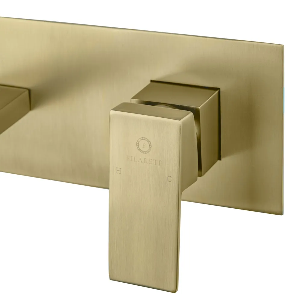 Смеситель для раковины встраиваемый FILARETE Fing FL4040MG, матовое золото