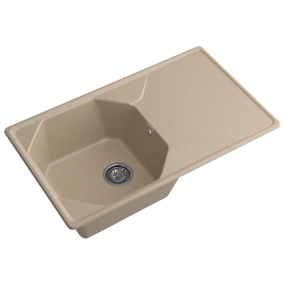 Кухонная мойка GranFest UNIQUE 840L, песочный