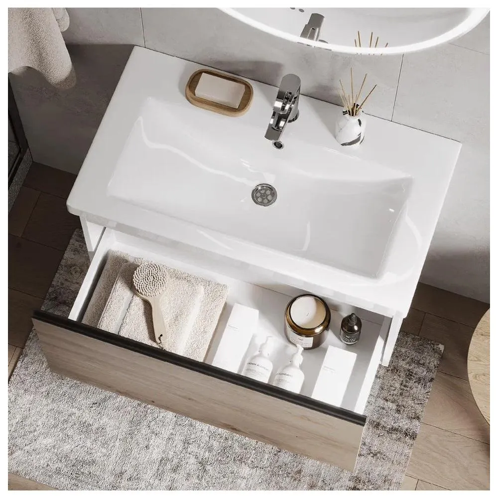 Тумба с раковиной напольная VIGO Cross 405-com, 80 см