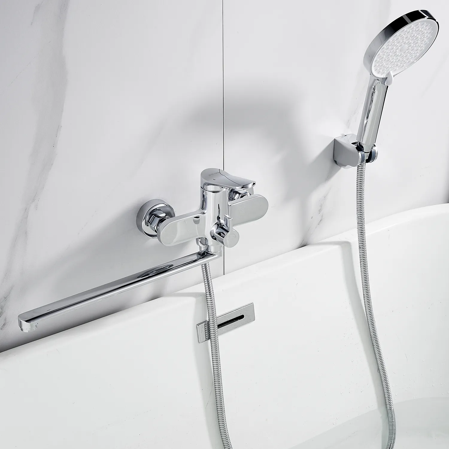 Смеситель для ванны Shevanik S4322, хром