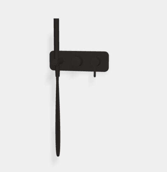 Смеситель для душа Fima Carlo Frattini Snap, черный матовый (F3129WX2NS)