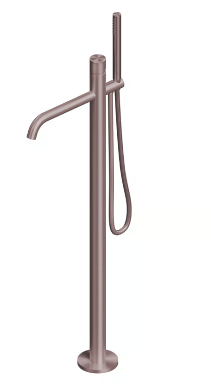 Смеситель для ванны и душа Quadro design Stereo, золото розовое (Pink Gold) (16 62/1 OR)