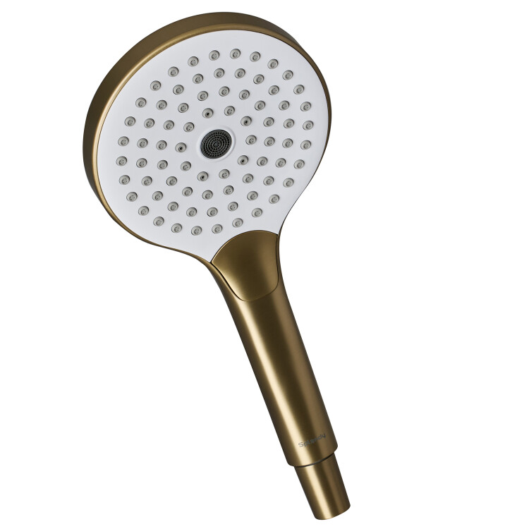 Ручной душ Splendy Sense C 130 золото матовое брашированное)/белый (SC21713R3GMW)