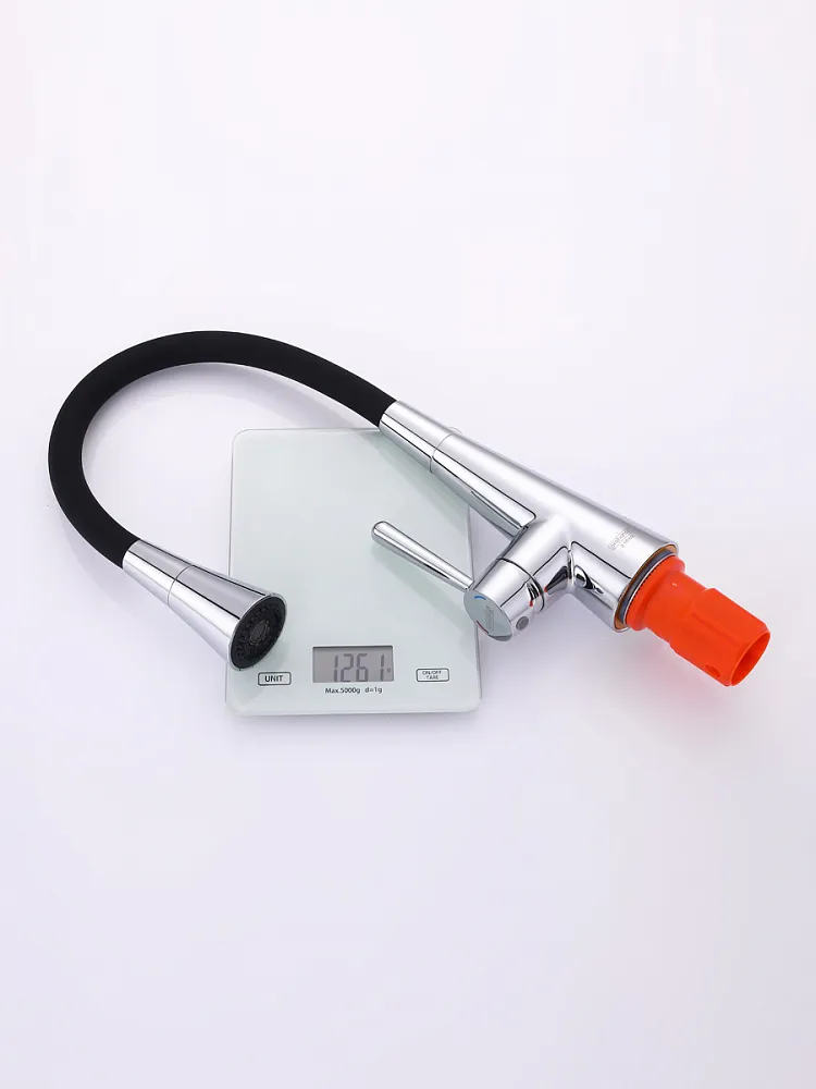 Смеситель для кухни с гибким изливом и режимом душ Prohanss P02.4406, хром