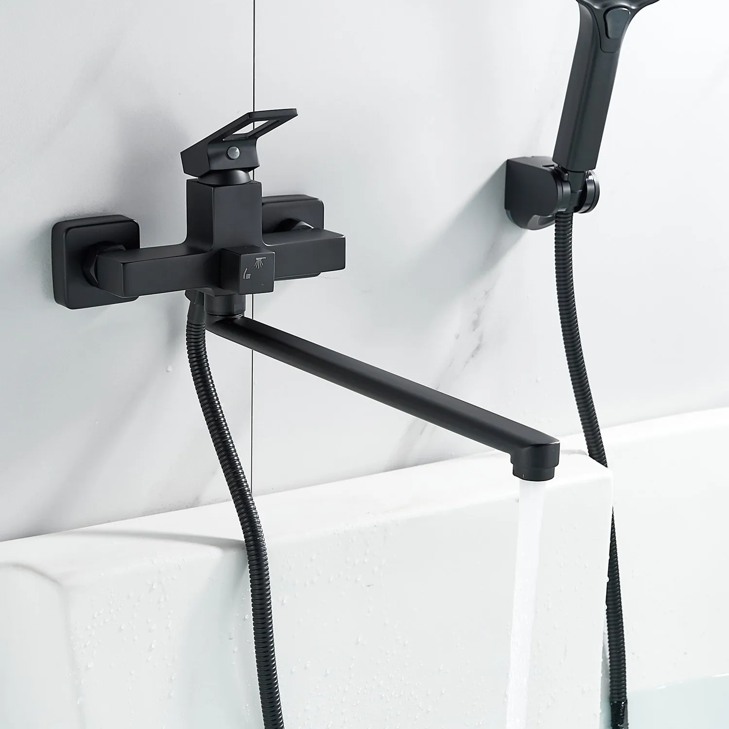 Смеситель для ванны Raffine F2296H, черный