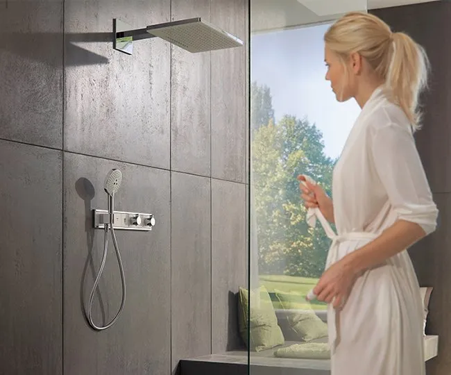 Термостатический смеситель Hansgrohe RainSelect для душа (внешня часть) хром (15382000)