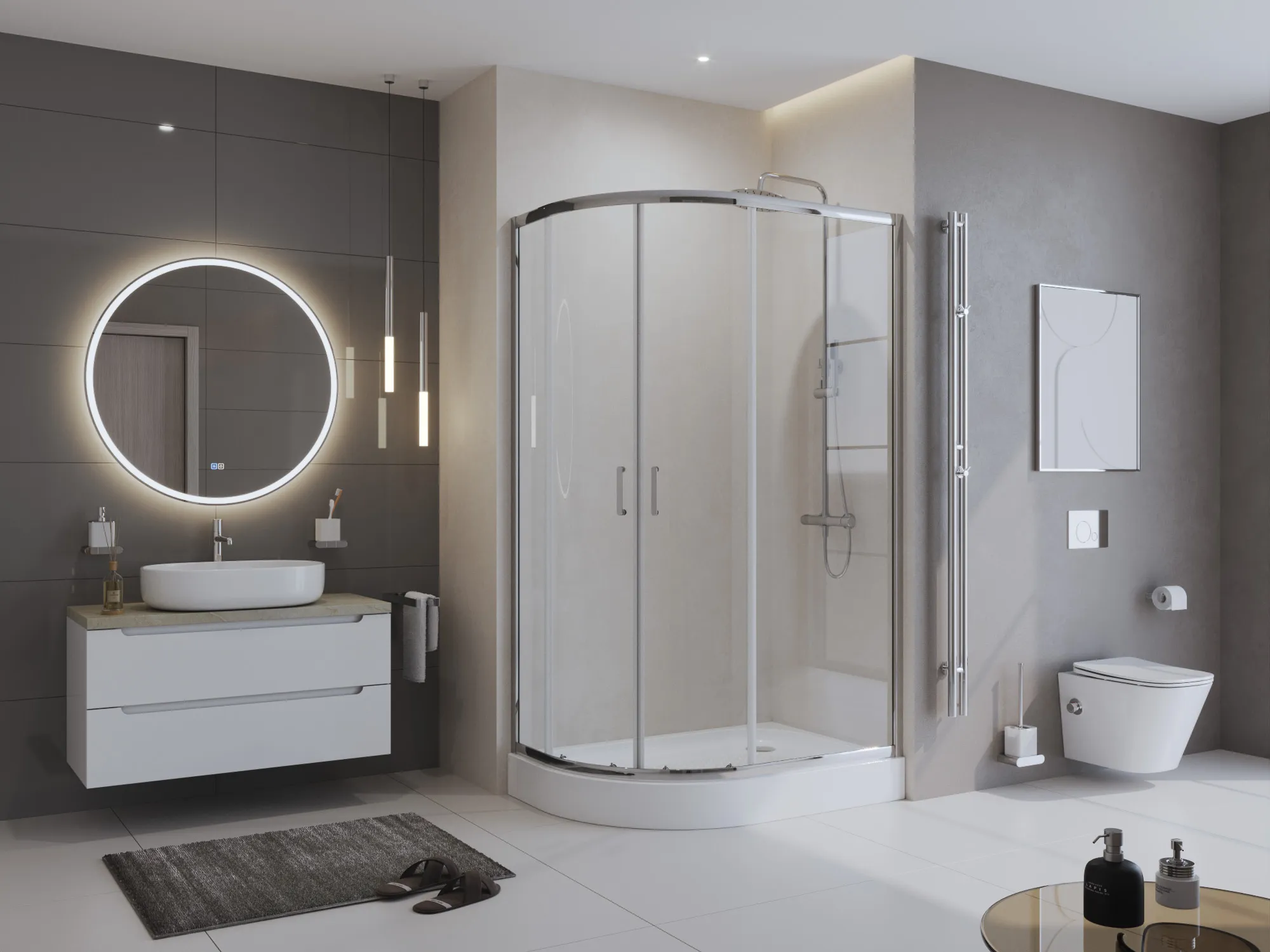 Акриловый поддон BelBagno 1200х800 мм, белый (TRAY-BB-RH-120/80-550-15-W-L)