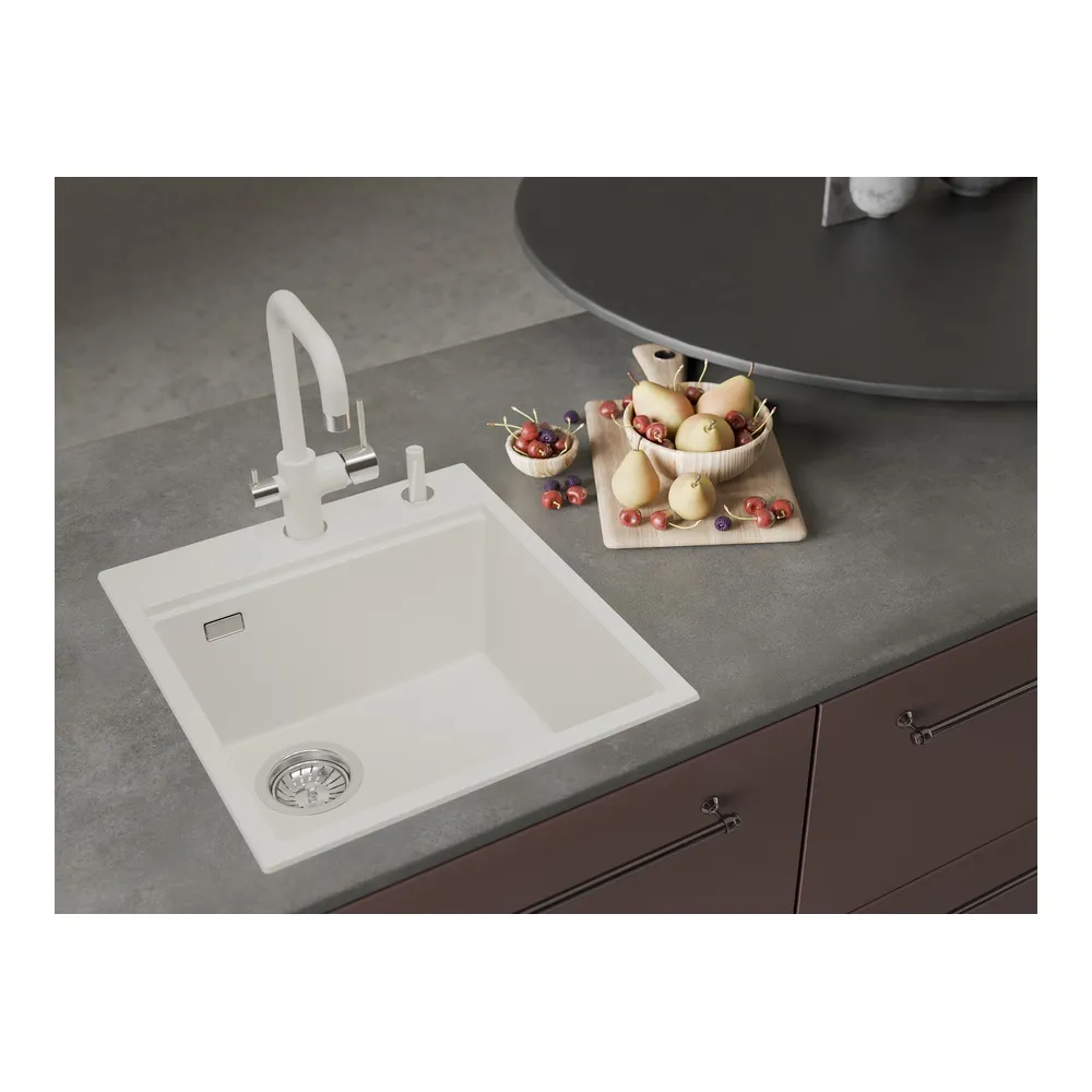 Кухонная мойка Rivelato TESORO TR-455-L, иней