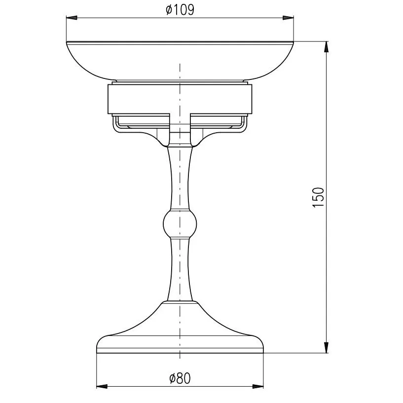 Мыльница Rav Slezak MORAVA MKA0301SM, бронза