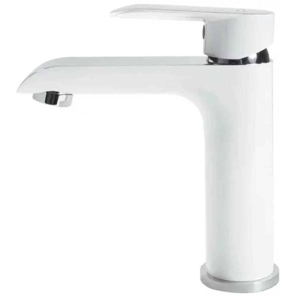 Смеситель для раковины Grocenberg GB2010WC, белый/хром