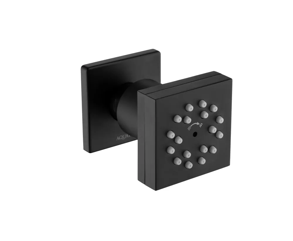 AQ2098MB боковая форсунка 50*50, матовый черный