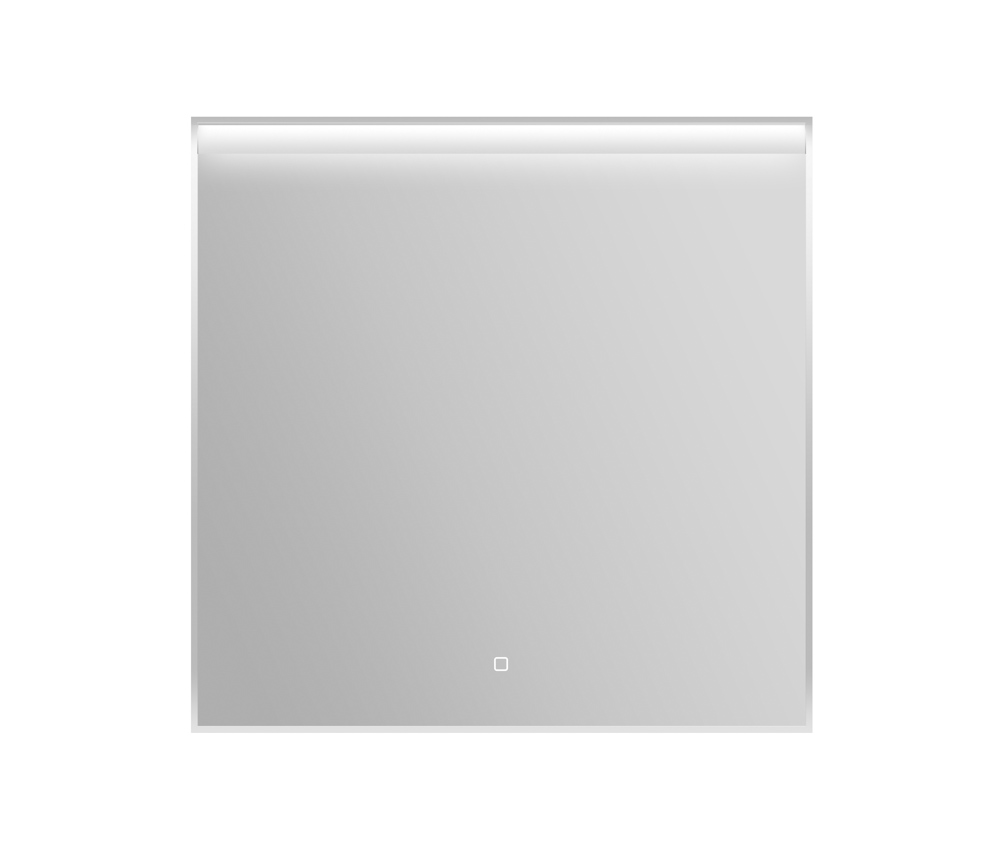 Зеркало в алюминиевой раме с подсветкой BelBagno Uno 800 х 50 х 800 (SPC-UNO-800-800-TCH)