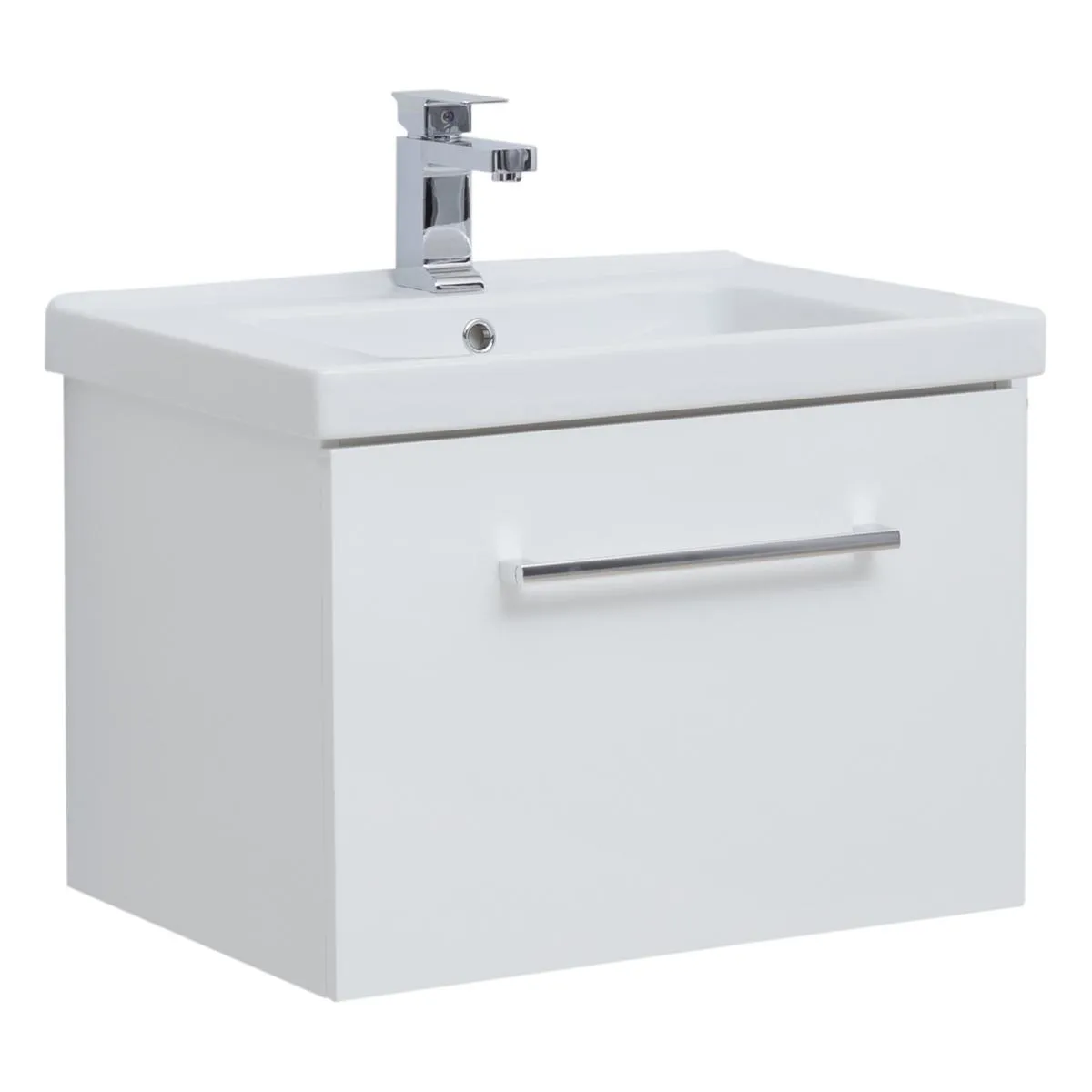 Тумба с раковиной подвесная Dreja Big Inn 65 см, белый