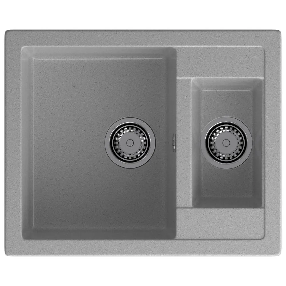 Кухонная мойка GranFest QUADRO 610K, серый