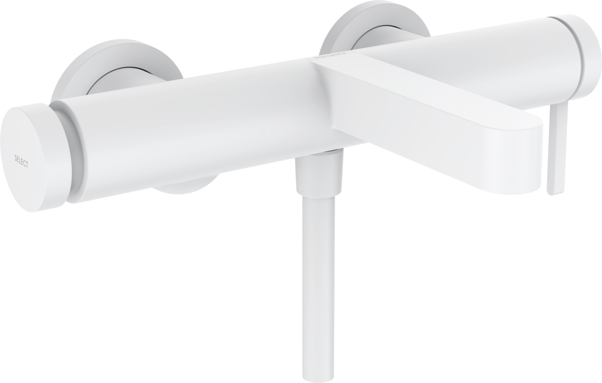 Finoris Смеситель для ванны, однорычажный, внешнего монтажа 76420700, матовый белый