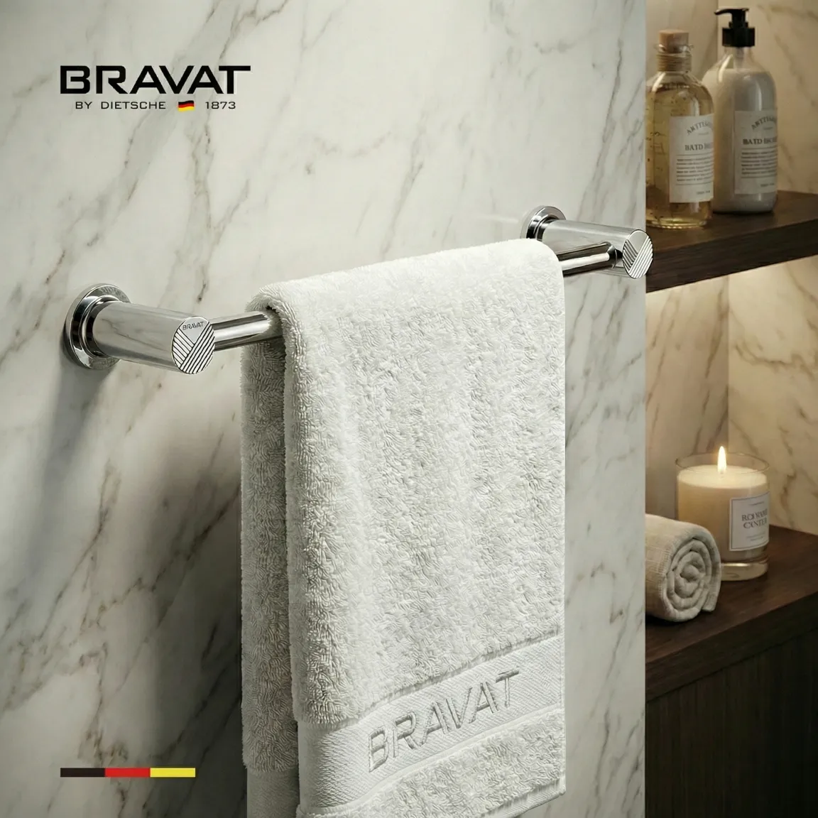 Держатель для полотенец BRAVAT (D71136CP-SW)