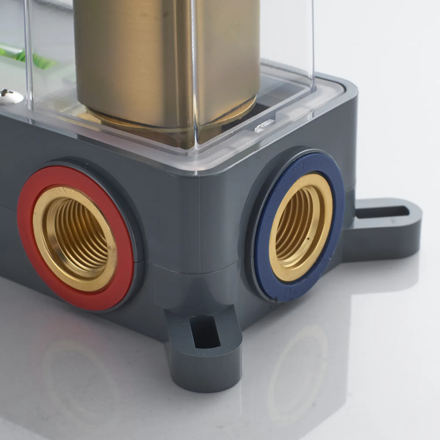 Смеситель для раковины встраиваемый Shevanik S9941G, золотой сатин