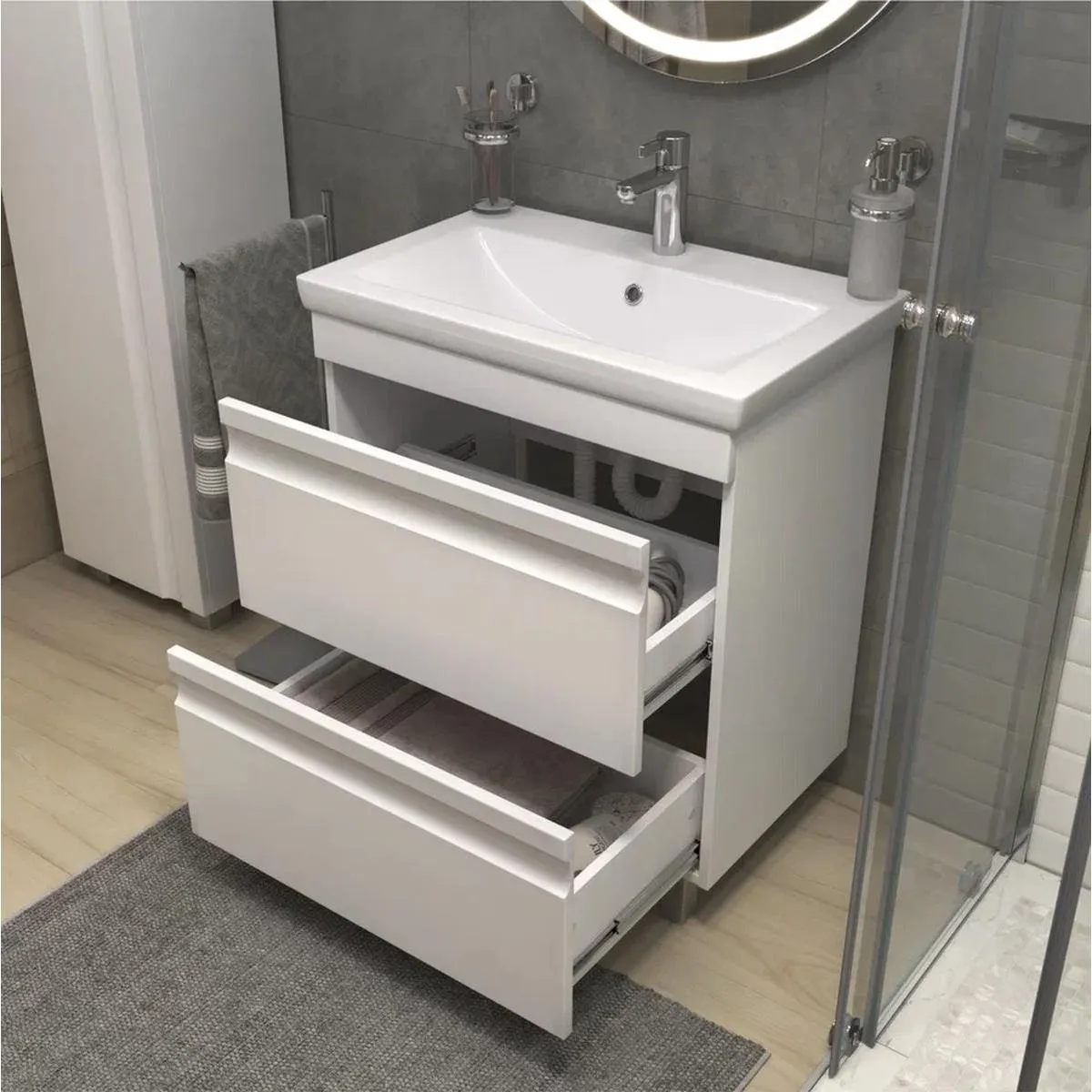 Тумба с раковиной напольная VIGO Holly 040, 70 см