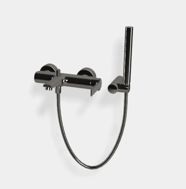 Смеситель для ванны и душа Fima Carlo Frattini Mast,  чёрный хром (F3134CN)