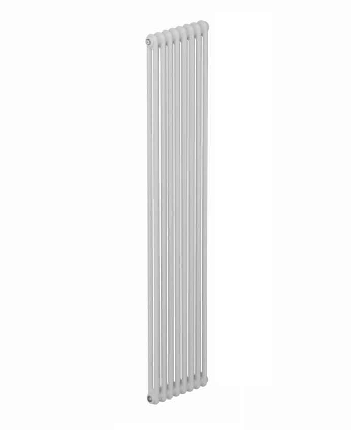 Трубчатый радиатор Rifar Tubog 2180/8 секций, с боковым подключением, цвет белый