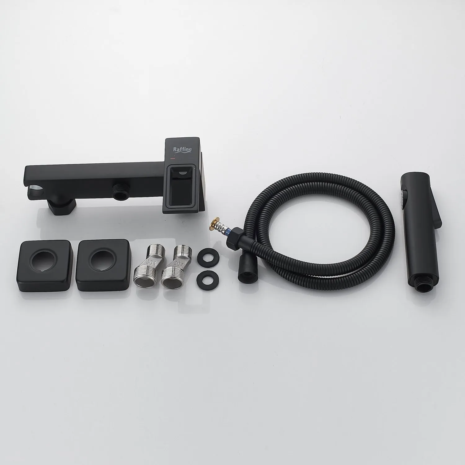 Гигиенический душ со смесителем Raffine F0596H-1, черный