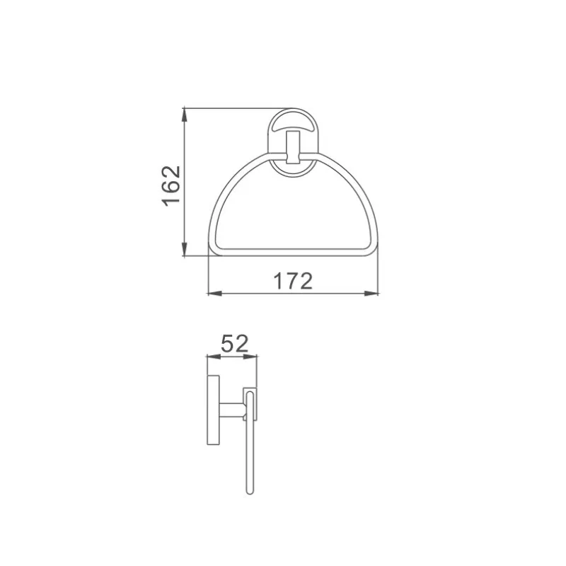 Полотенцедержатель D-Lin D233700 хром