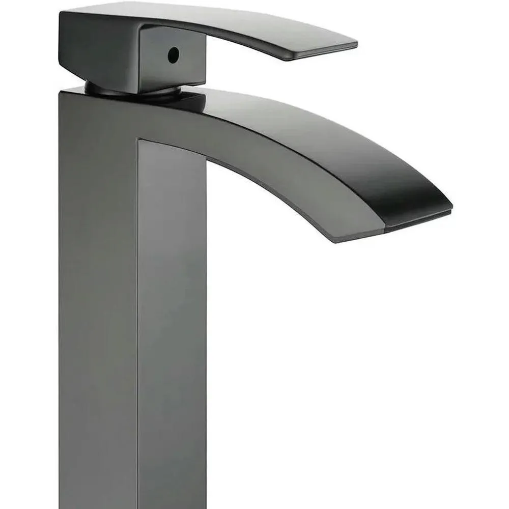 Смеситель для раковины высокий Grocenberg GB3007BG, графит