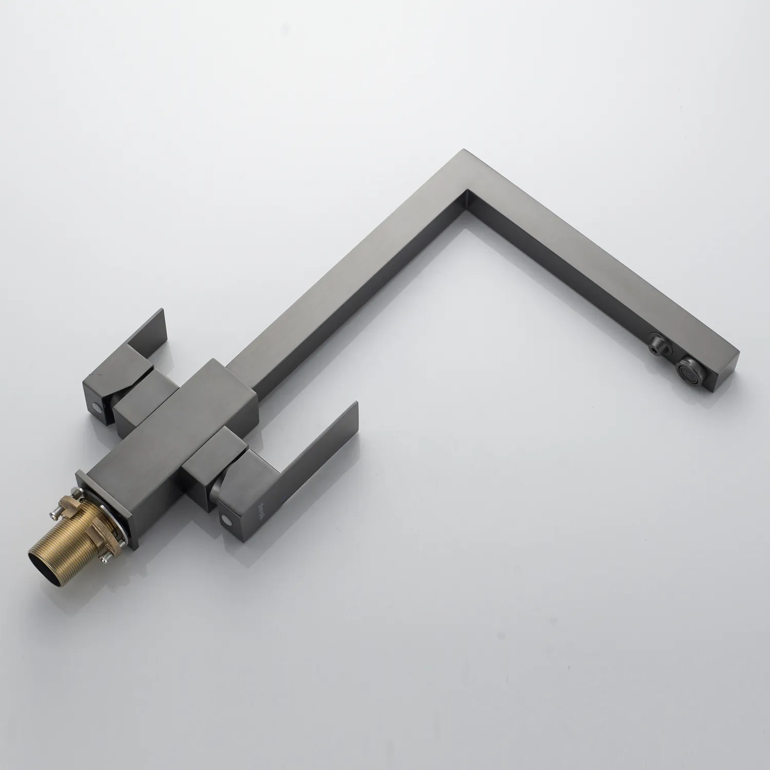 Смеситель для кухни с подключением фильтра Shevanik S148T, оружейная сталь