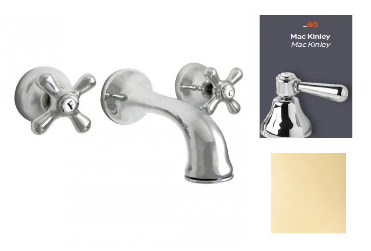 Смеситель для раковины Nicolazzi Mac Kinley, Gold Brass (2577EXT GB 60)