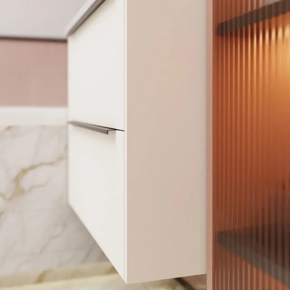 Тумба под раковину подвесная La Fenice Tesoro FNC-01-TES-PB-80-2, белый