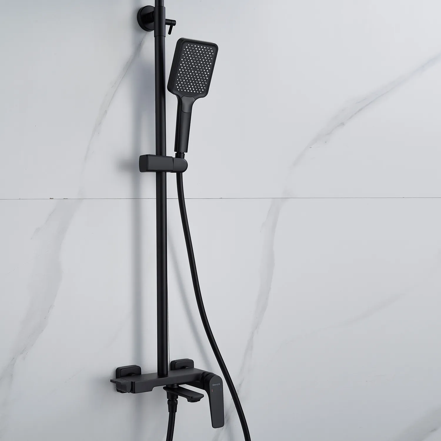 Душевая система Shevanik S4226H, черный