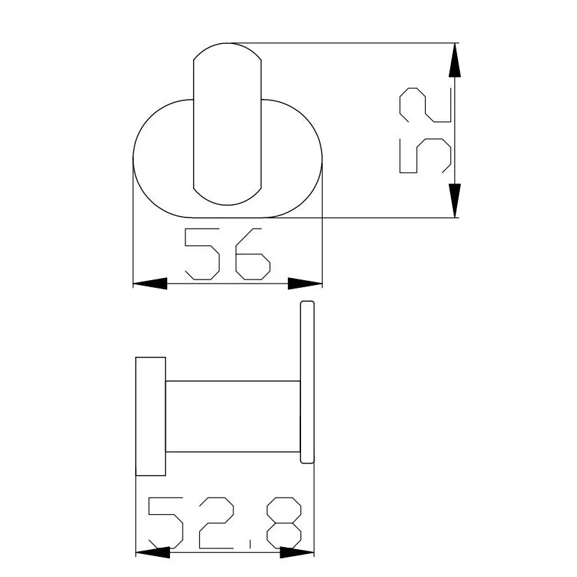 Крючок для ванной комнаты Rav Slezak YUKON YUA0100, хром