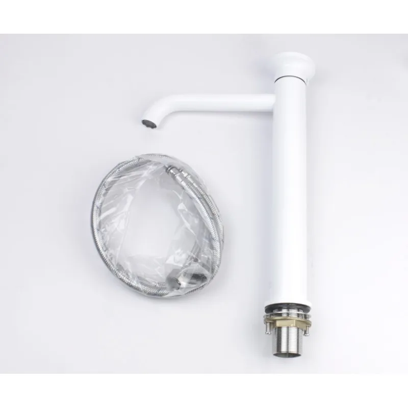 Смеситель для раковины Bronze de Luxe 9008W-G, белый/зеленый