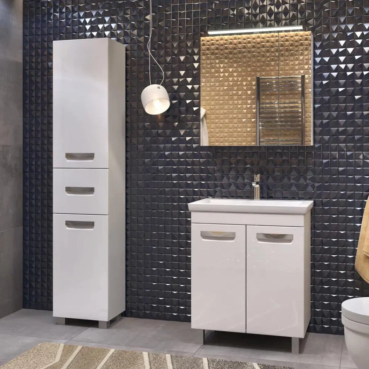 Тумба с раковиной напольная VIGO Plaza 023, 60 см