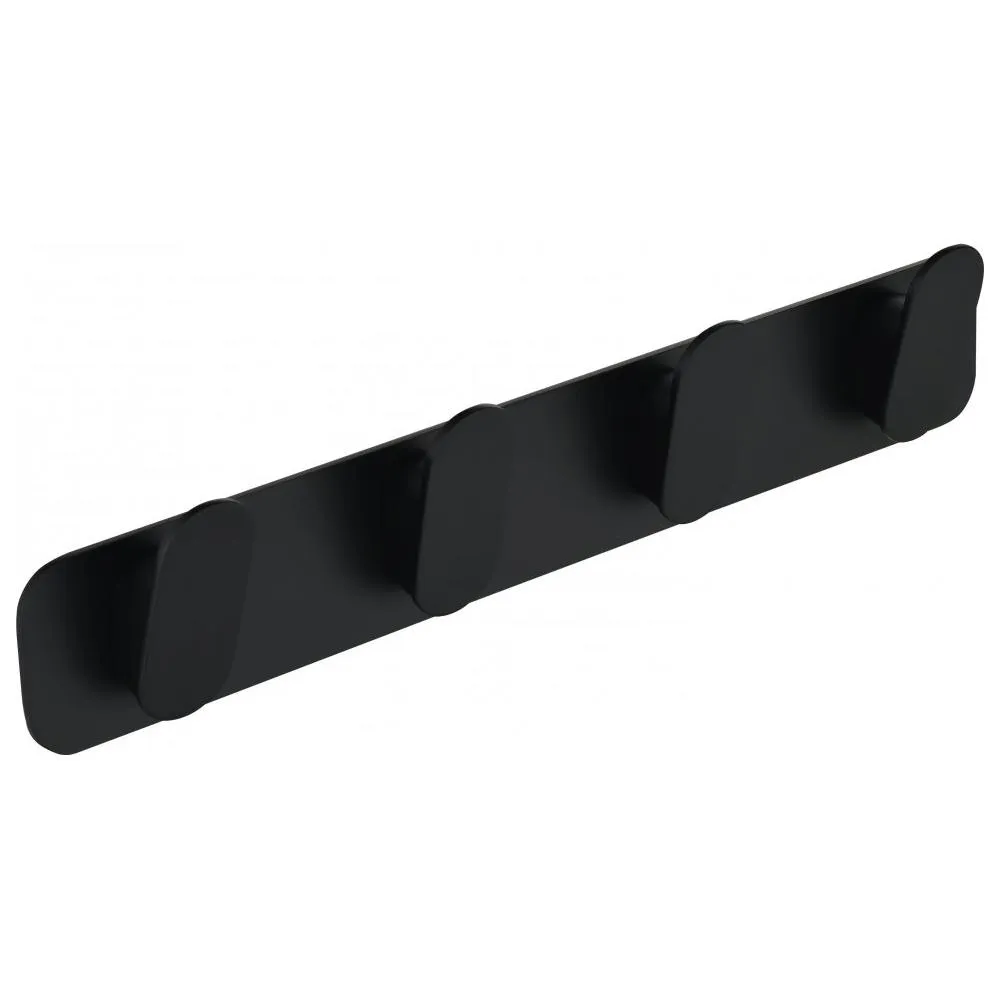 Планка с 4 крючками Grocenberg AC0054BL, черный