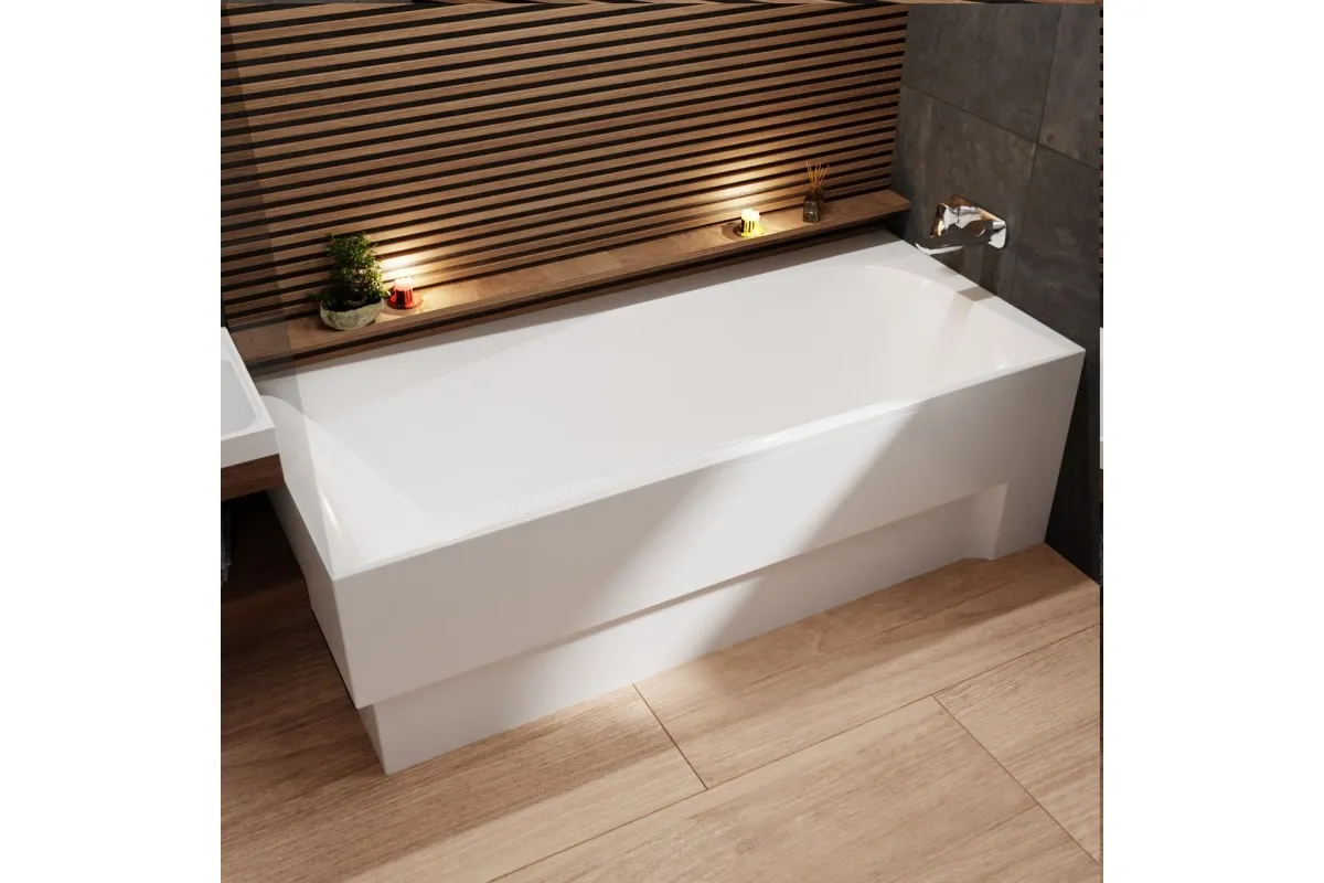 Ванна акриловая правосторонняя Vayer BOOMERANG Гл000010523, 180x80