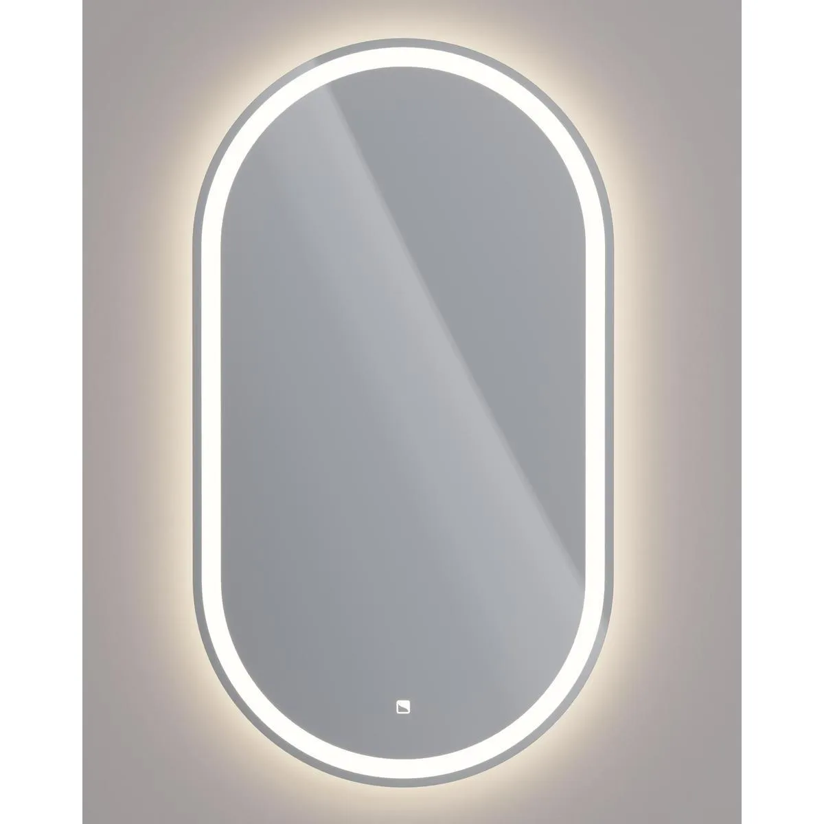 Зеркало Dreja Luno 55x100 см, белый