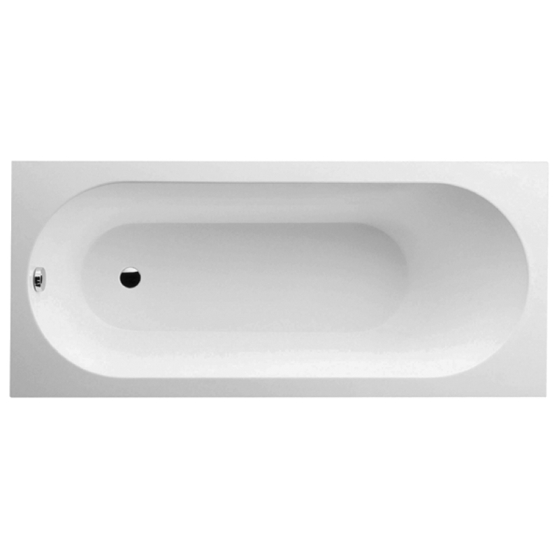 Квариловая ванна Villeroy & Boch Oberon 160x75 см с ножками, цвет белый альпийский (UBQ160OBE2V-01)