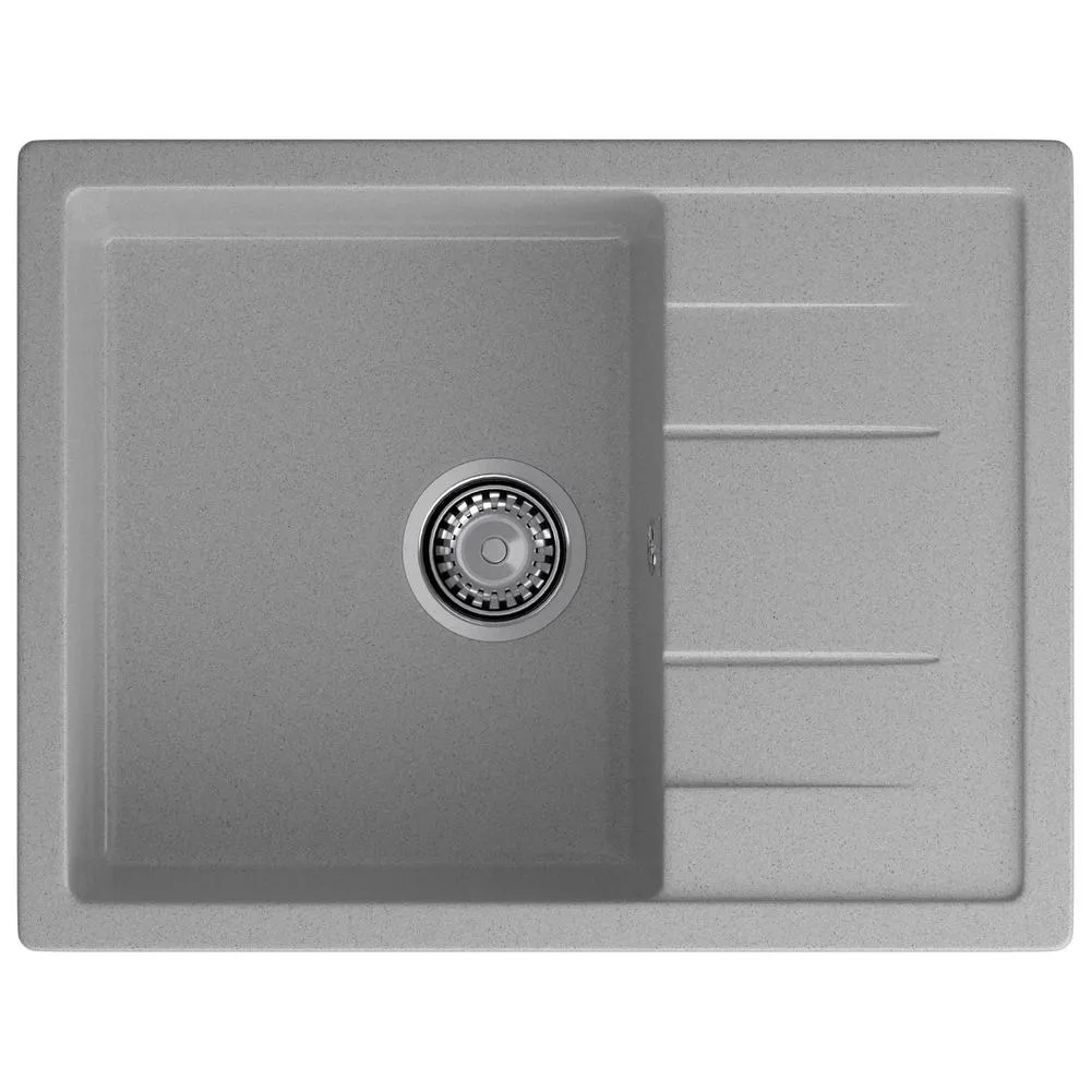 Кухонная мойка GranFest QUADRO 650L, серый